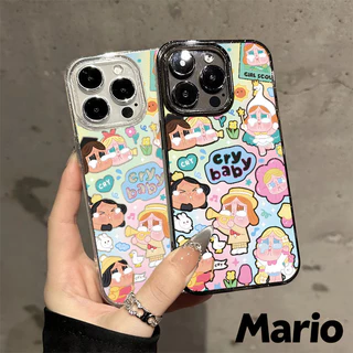 เคสไอโฟน เคสใสกากเพชร สำหรับ iPhone 17 11 16 pro max 13 12 14 15 promax 7 plus เคสใสกันกระแทก วิจิตร Flash CryBaby