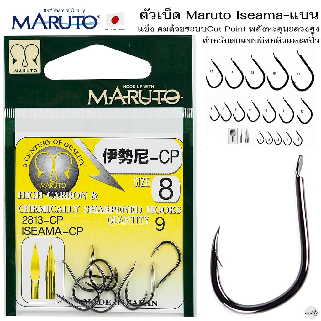 ตัวเบ็ด MARUTO ISEAMA-แบน 2813-CP