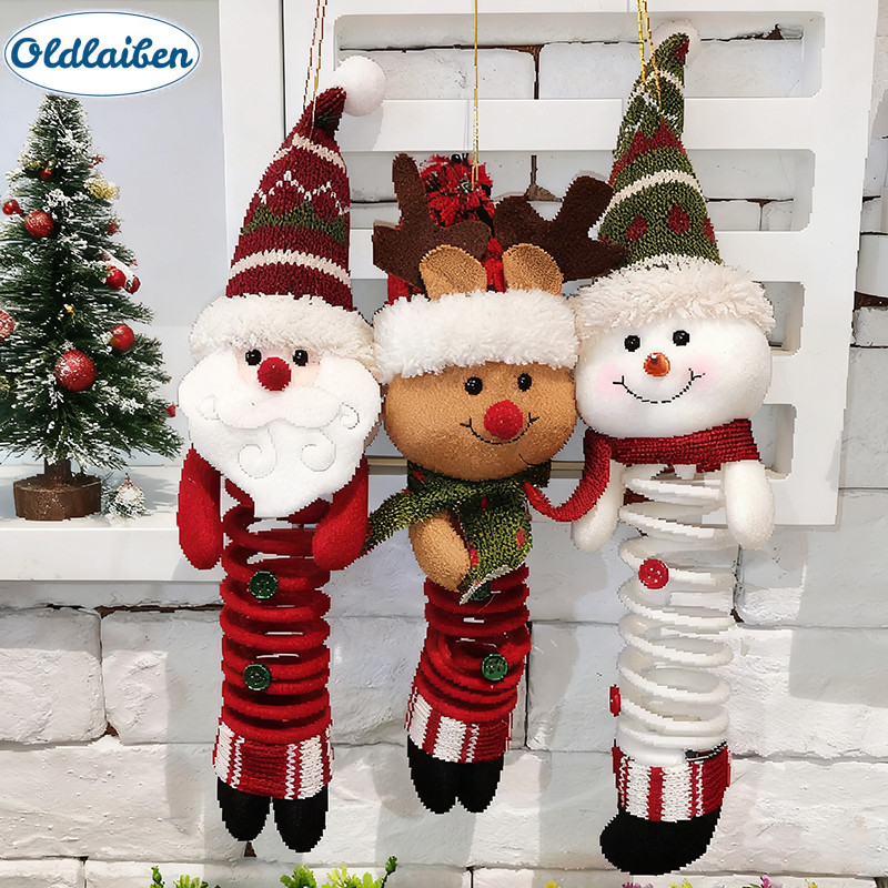 Oldlaiben ตุ๊กตาคริสต์มาส ของขวัญปีใหม่ ของตกแต่งบ้าน เทศกาลคริสต์มาส ต้นคริสต์มาส