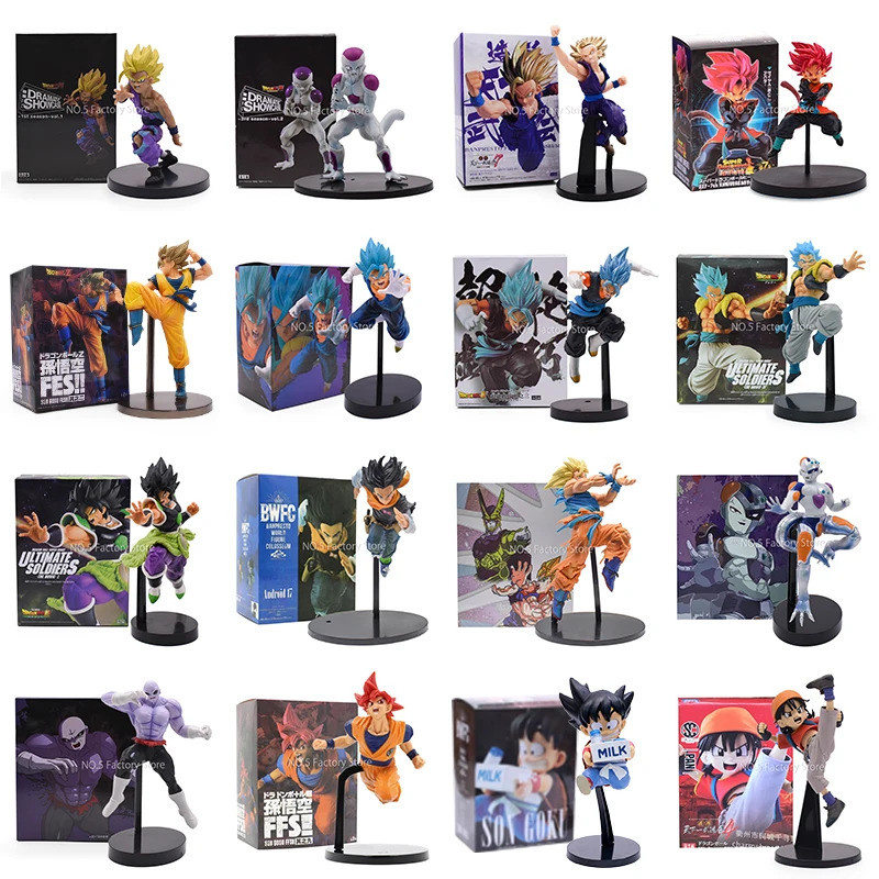 อะนิเมะ DBZ SCultures Big Budoukai Series Action Figure Goku Gogeta Broli Jiren Trunks Broly Frieza 