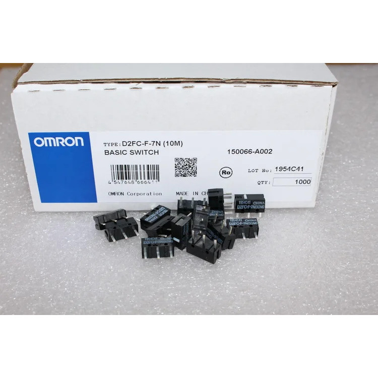 10 ชิ้น/แพ็ค 100% original Omron เมาส์ micro switch D2FC-F-7N (10M) สําหรับ Logitech G9 G9X g500 Mic