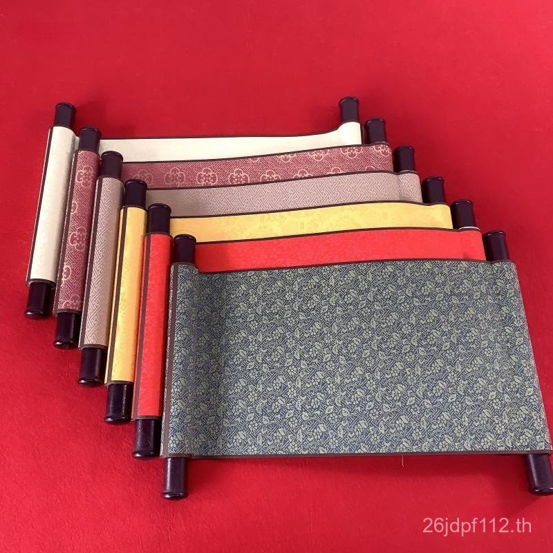 Jinling Mai Taibao One Piece ที่กําหนดเอง Scroll กระดาษ Mini Blank Scroll ขนาดเล็ก Double Scroll ปกแ