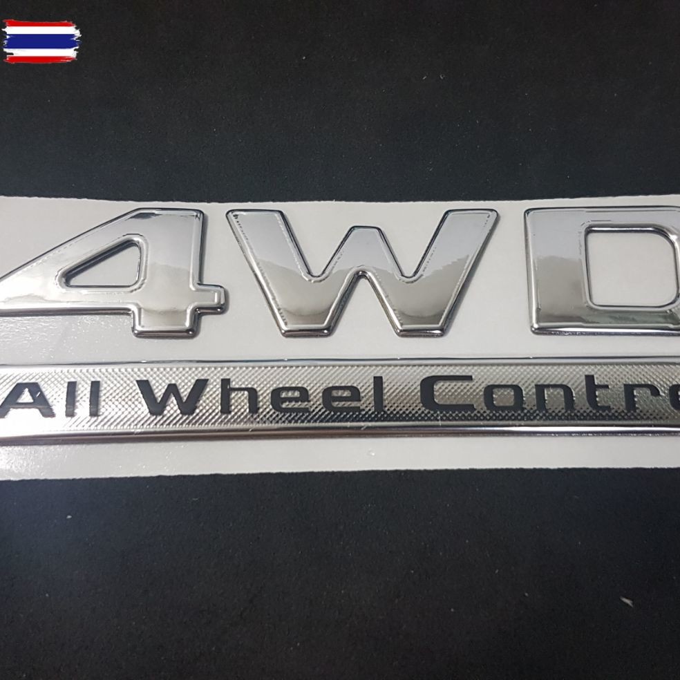 CAPTIVA 4 WD ALL WHEEL CONTROL LOGO 3D โลโก้เรซิ่น ติดหลัง