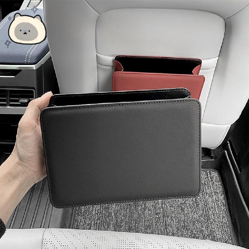 หนังสีดํา C-ar Rubbish Bin พับ C-ar Rubbish Bin หนัง C-ar Boot