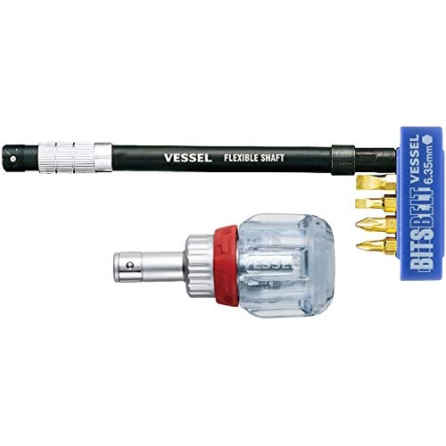 VESSEL Stubby Ratchet Screwdriver