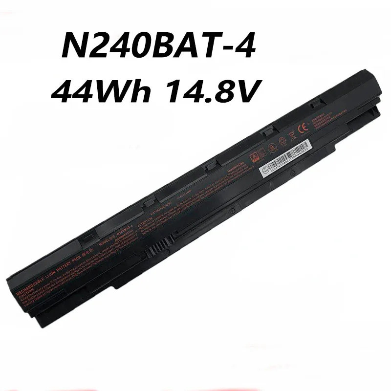 N240BAT-4 N240BAT-3 44Wh 14.8V แบตเตอรี่แล็ปท็อปสําหรับ Clevo Sager NP3245 N240BU N240JU N250LU NP32