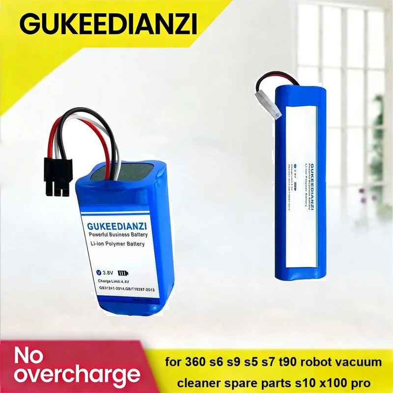 แบตเตอรี่ชาร์จ 3450-5950mAh สําหรับ 360 S6 S9 S5 S7 T90 หุ่นยนต์เครื่องดูดฝุ่น S10 X100 Pro