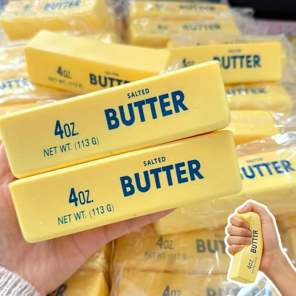 ของเล่นสกุชชี่แท่งเนยหลากสี 3 แบบ | เนื้อมอลโทสฟื้นตัวช้านุ่มพิเศษ | ของเล่นอยู่ไม่สุขบรรเทาความเครียดสําหรับเด็กและผู้ใหญ่