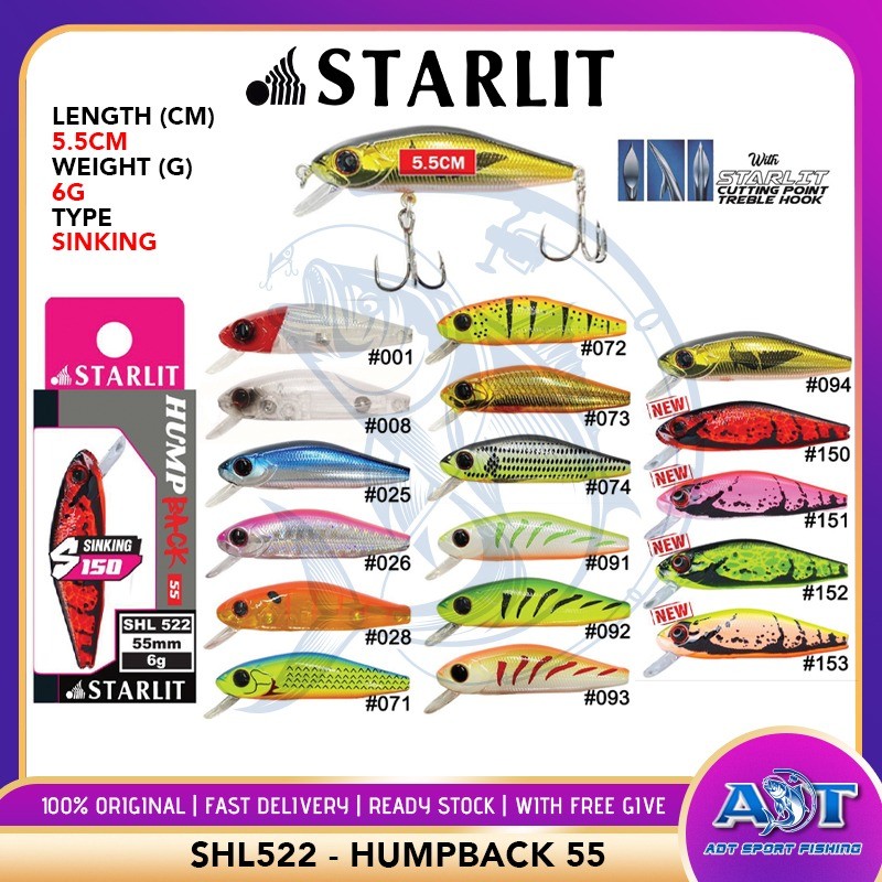 STARLIT HARD LURE SHL522 HUMPBACK 55MM 6G