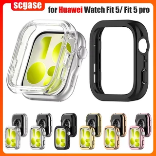 PC Hollow สําหรับ Huawei Watch Fit5 Drop-resistant Soft กันชนป้องกันกรณีสําหรับ Huawei Fit 5 Pro ฝาครอบอุปกรณ์เสริม