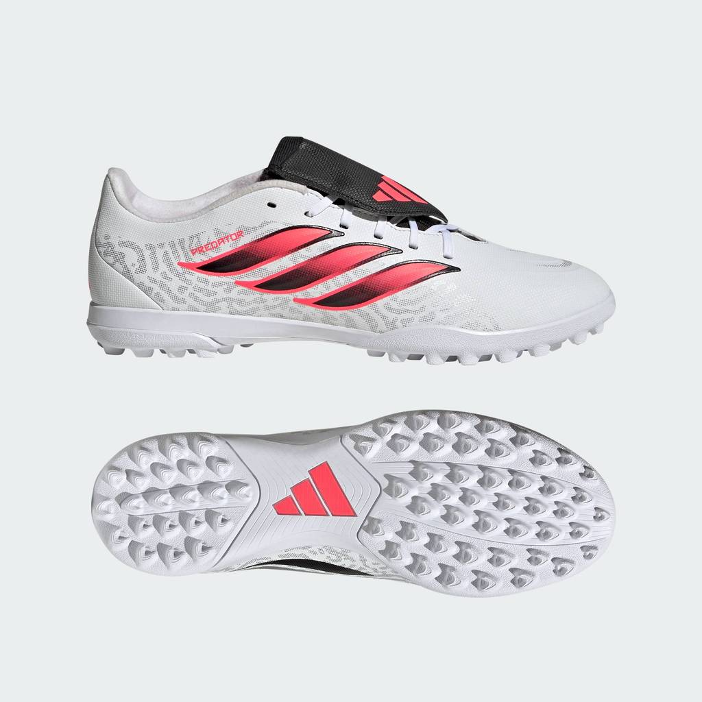 adidas ฟุตบอล รองเท้าฟุตบอลสำหรับสนามหญ้าเทียมพร้อมลิ้นรองเท้าพับได้ PREDATOR CLUB Unisex สีขาว IH2113