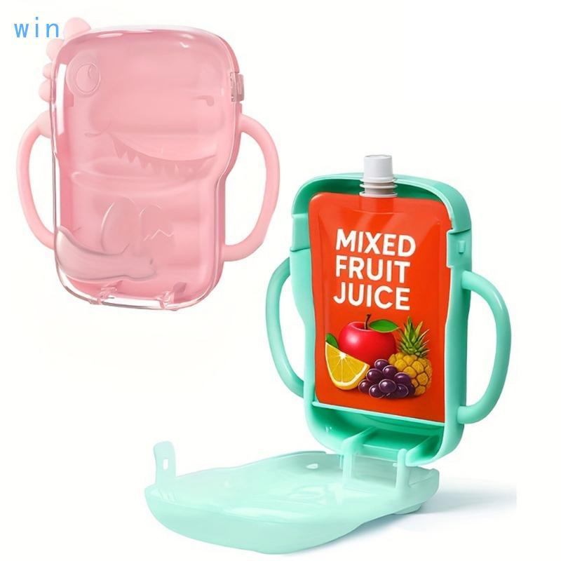 Win Insulated Dinosaur Themed Milk Box Protector สําหรับเด็กวัยหัดเดินเล่นและโรงเรียน