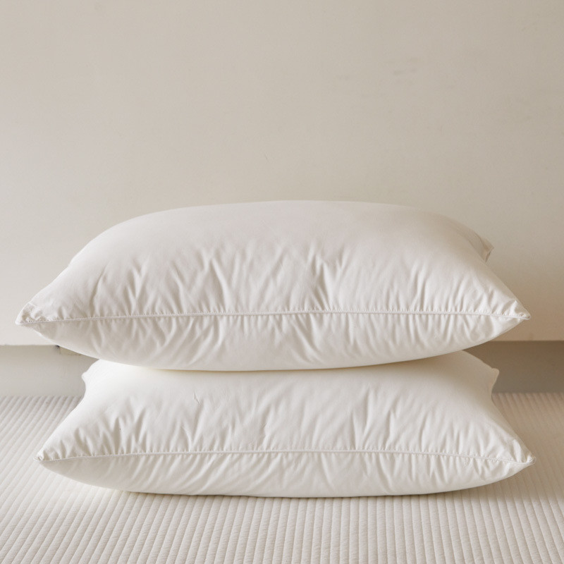 Five-Star Hotel Pure Cotton Fiber หมอนผ้าฝ้ายล้างทําความสะอาดได้หมอน Core 48 x 74 ซม.คอสนับสนุนสําหร