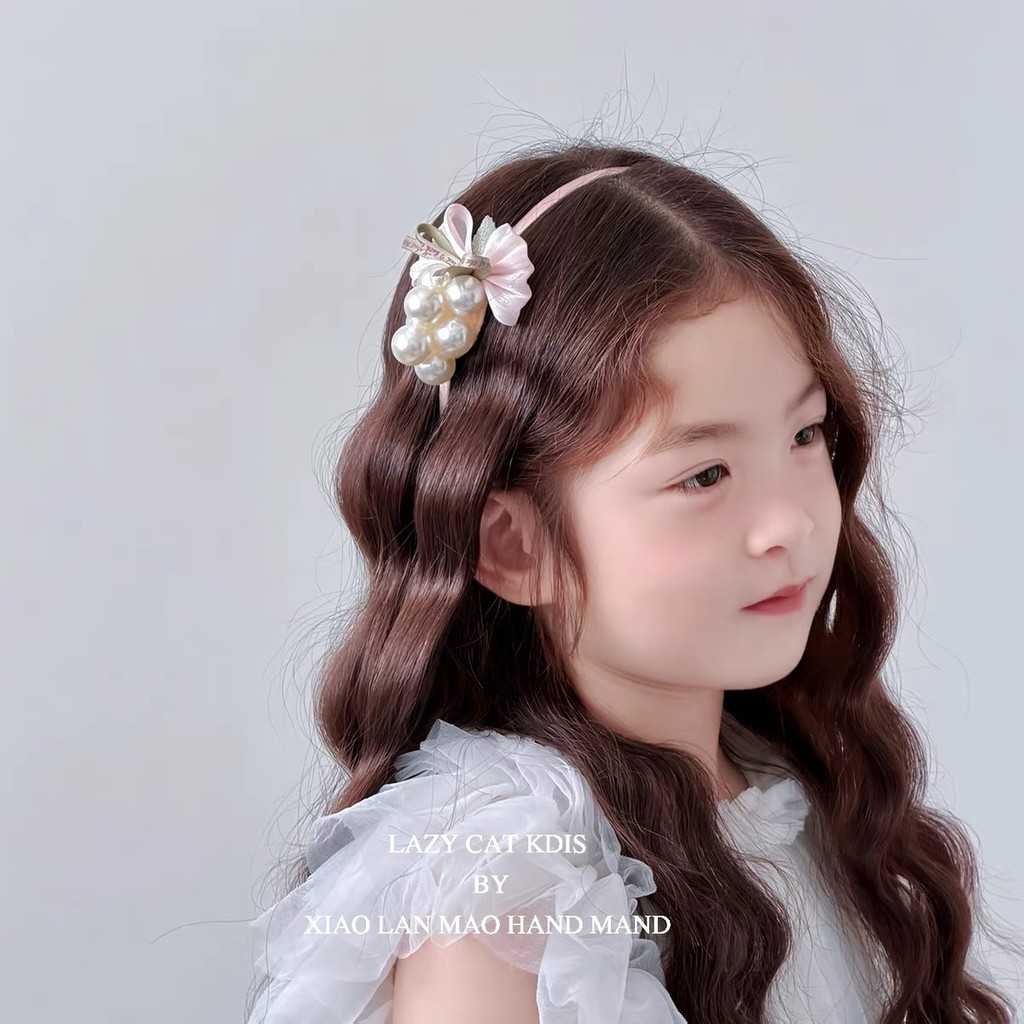 เครื่องประดับผมเด็ก ยางรัดผมมุกเด็กผู้หญิง ที่คาดผมสไตล์เกาหลีสําหรับเด็กผู้หญิง 25KS888