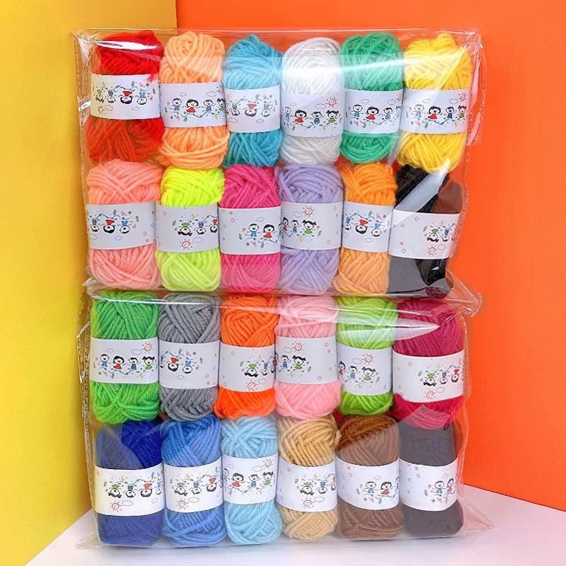 HNTH 12 ชิ้นนุ่มอบอุ่น DIY ด้ายฝ้ายเส้นด้ายนุ่มคุณภาพดีด้ายถักมือสําหรับ Handmade ถักโครเชต์เส้น HNTH