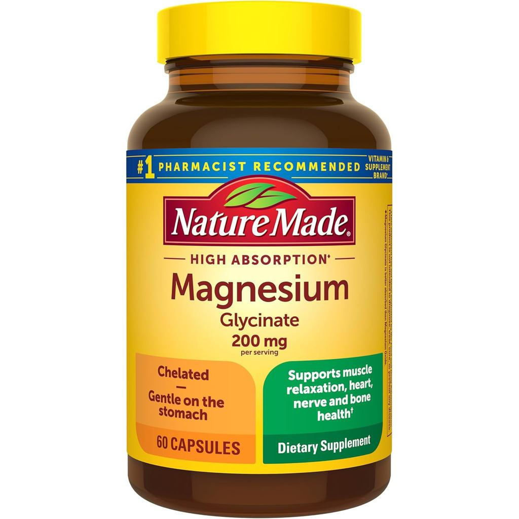 NatureMade เกลือกลูโคส 200 มก./ฆ่าเชื้อ, ใช้สําหรับสุขภาพหัวใจ, ฟังก์ชั่น Neuronate และฟังก์ชั่นรองร