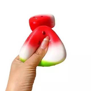 [Inthehot-t] Squishy แตงโม Fidget ของเล่นป้องกันความเครียดช้า Rising ปลอดสารพิษบีบของเล่น 1 ชิ้นสําหรับเด็กผู้ใหญ่เดินทางความวิตกกังวลบรรเทา [ใหม่]