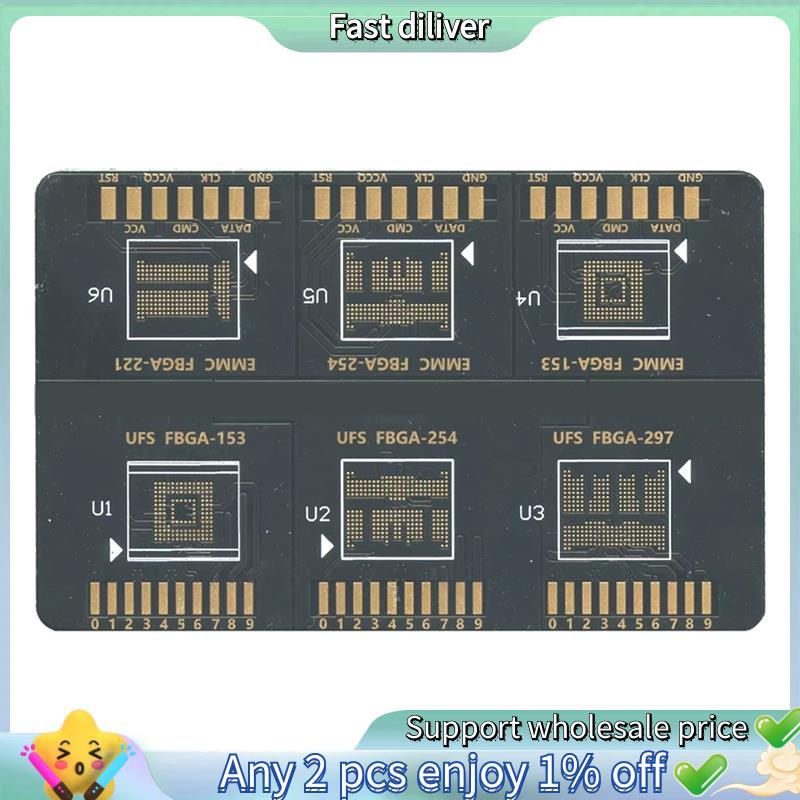 สําหรับ F64 Lite Ultra กล่องแฟลช 64 BGA ISP Board แฟลช 64 FBGA EMC FBGA 153 254 221 UFS FBA 153 254 