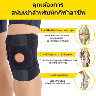 CF.HOME ที่รัดเข่า สายรัดพยุงเข่า สนับเข่า เสริมสปริง มีสปริงช่วยพยุงเข่า ระบายอากาศดี ป้องกันอาการปวด