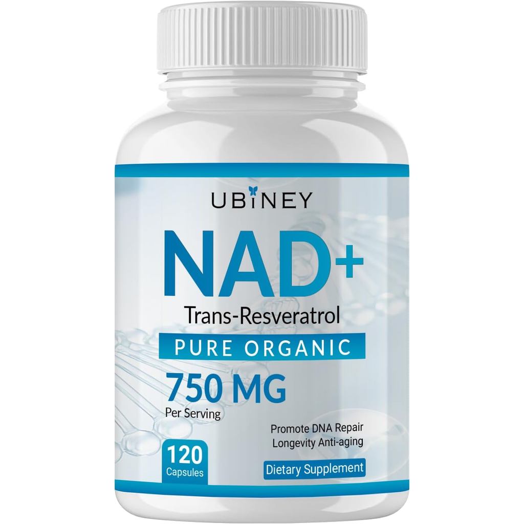 NAD+750mg มี Reverse Resveratrol-Pure Organic Niacinamide Di-Core Di-Core อาหารเสริม-DNA Repair, Cel