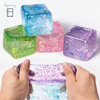 [BRN] ช้า Rebound Maltose Cube บีบของเล่น Ice Cube รูป Anti Stress Dpression ของเล่นสําหรับ Home School ใช้ TH