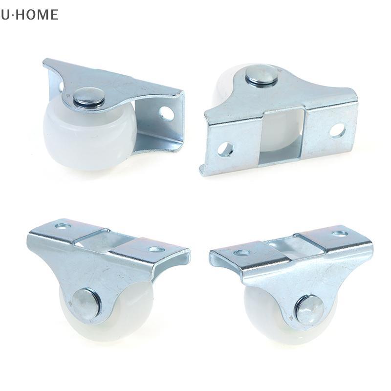 U · Home 4ชิ้น1นิ้วล้อลิ้นชักพลาสติกล้อเลื่อนทิศทางเฟอร์นิเจอร์ขนาดเล็กรอก