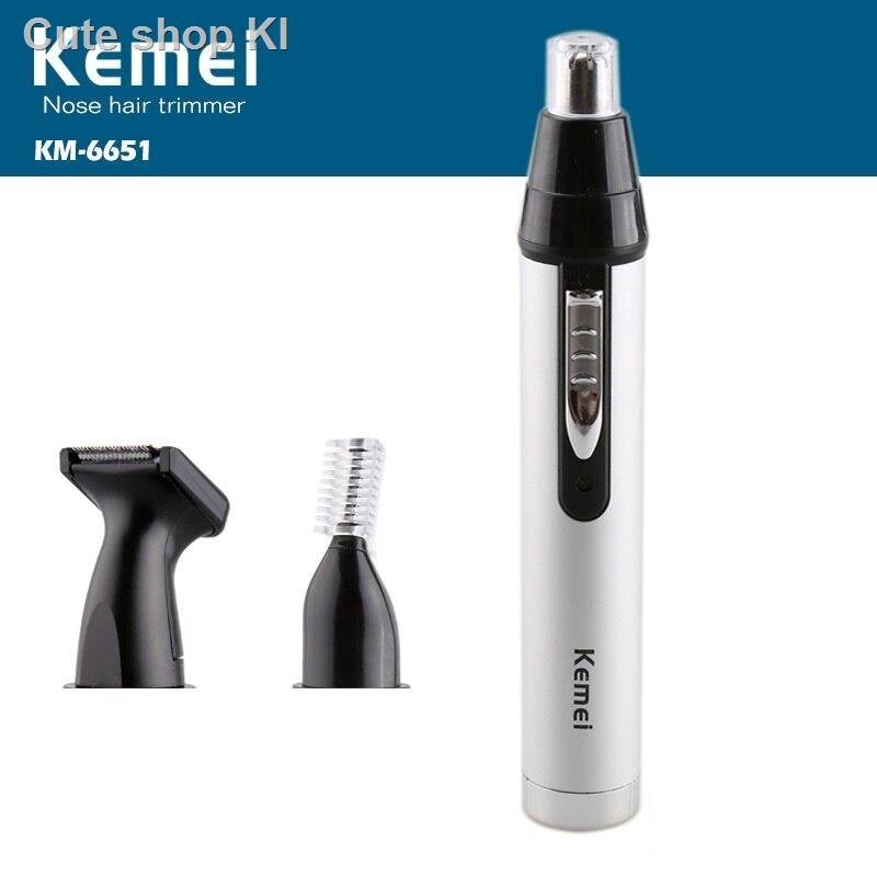 Kemei 3 in 1 Rechargeable Hair Removal Trimmer Electric Nose Trimmer Eyebrow Ear Trimmer Safe Face C