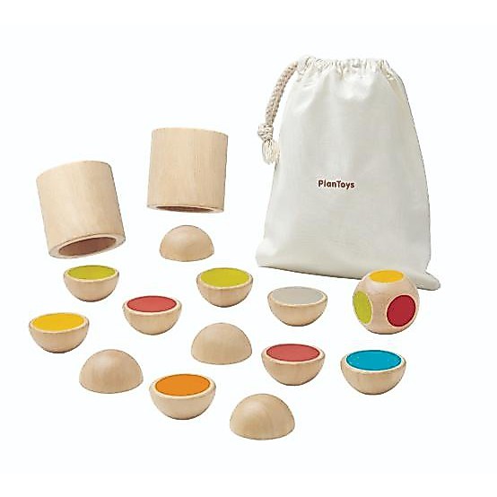 PlanToys ของเล่นไม้ 4633 Shake N Flip เกมเขย่าจับคู่ เสริมพัฒนาการ สำหรับเด็กอายุ 3 ปี ขึ้นไป