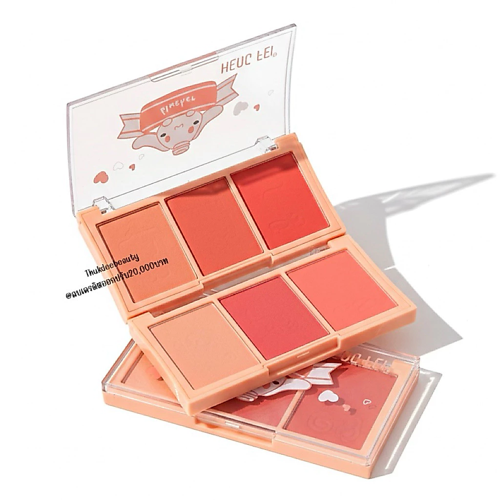 ส่งฟรี/แท้ บลัชออน​ ปัดแก้ม Heng​ Fei​ 3 เฉดสี เนื้อ​แมท​ เนื้อชิ​มเมอร์​ ติดทน โทนส้ม โทนพีช โทนชมพู สวยตลับเดียวจบ!