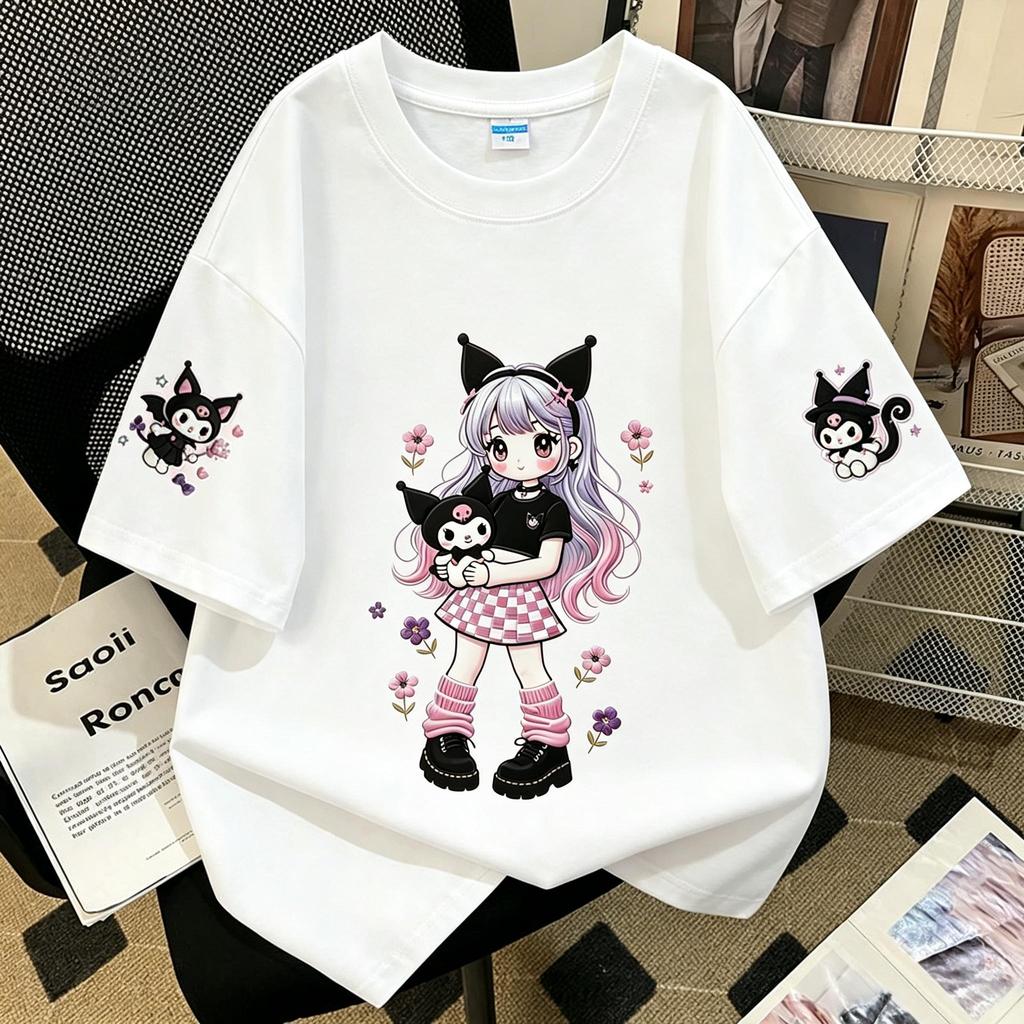(ส่งเร็ว 24 ชม.)เสื้อยืดเด็กแขนสั้นผ้าฝ้ายแท้ 100% ขายดีที่สุดในฤดูร้อน ทันสมัยและคุณภาพสูง พร้อมลายปักเลียนแบบและลายเด็