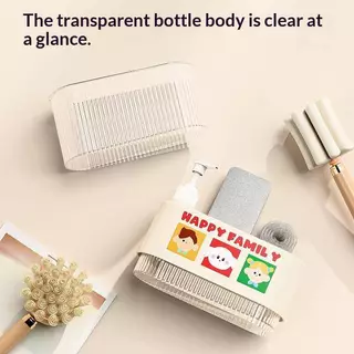 [WLB-t] เครื่องจ่ายสบู่เหลวจานในครัวพร้อมที่วางฟองน้ํา 1PC Multi-use Press Sink Soap Dispenser สําหรับจานผงซักฟอกห้องครัวเหลวใหม่
