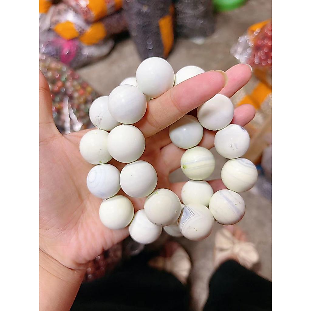 สร้อยข้อมือหินอาเกตธรรมชาติ
