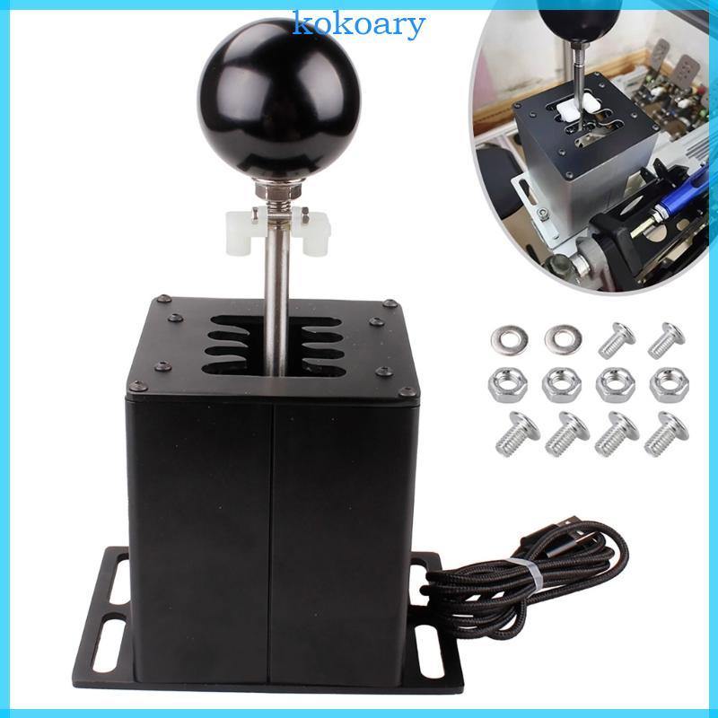 KOK USB Simulator Shifter Racing เกม H เกียร์ Shifter อลูมิเนียมใช้งานง่ายขนาดกะทัดรัดสําหรับ G27 G2