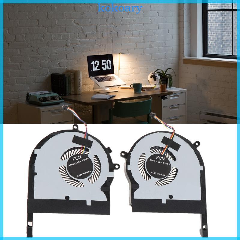 KOK 2PCS CPU GPU พัดลมสําหรับ FX504 TUF FX504G FX504GE FX504GD FX504GM Cooler พัดลม