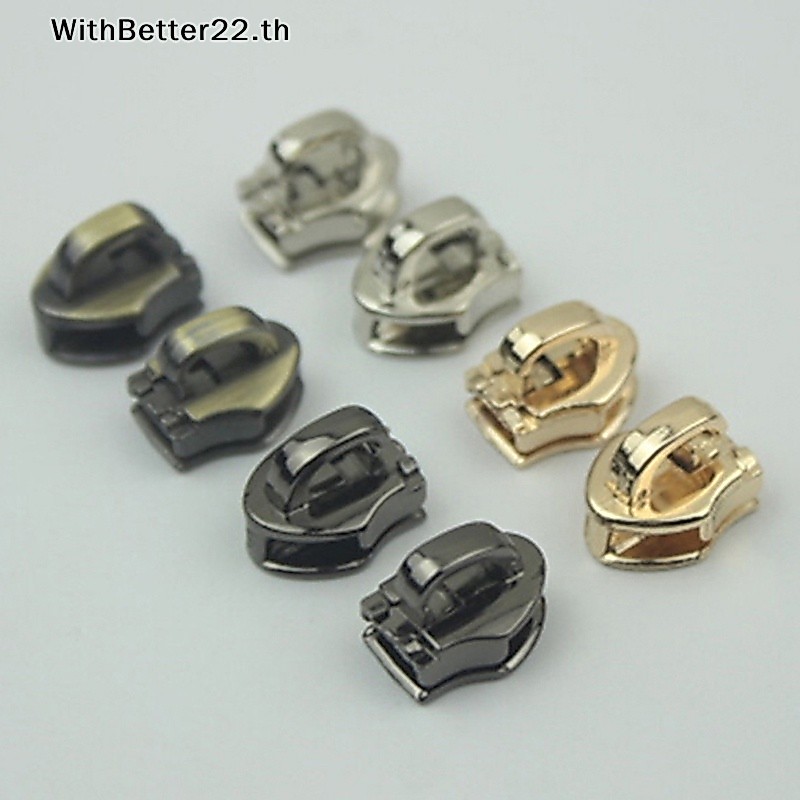 ด้วยดีกว่า 10 ชิ้น 5 # Metal Zipper Pull Slider Zip กระเป๋าเดินทาง Garment DIY อุปกรณ์เสริม