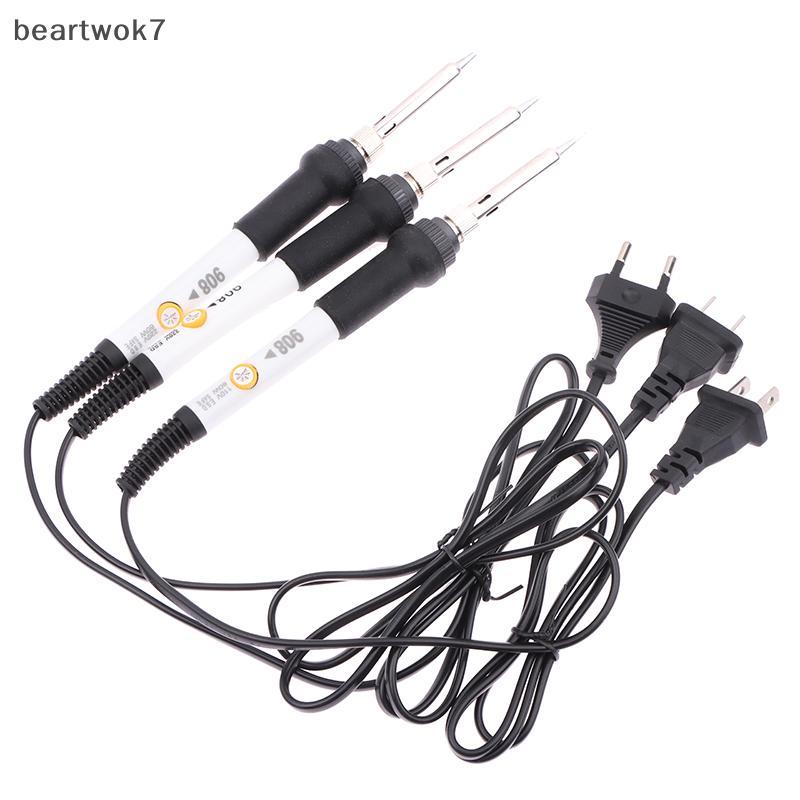 Beartwok7] 200℃-450℃ อุณหภูมิปรับหัวแร้งไฟฟ้า 220v 60w อุณหภูมิคงที่ US/EU มาตรฐานปลั๊กซ่อมเครื่องมือใหม่