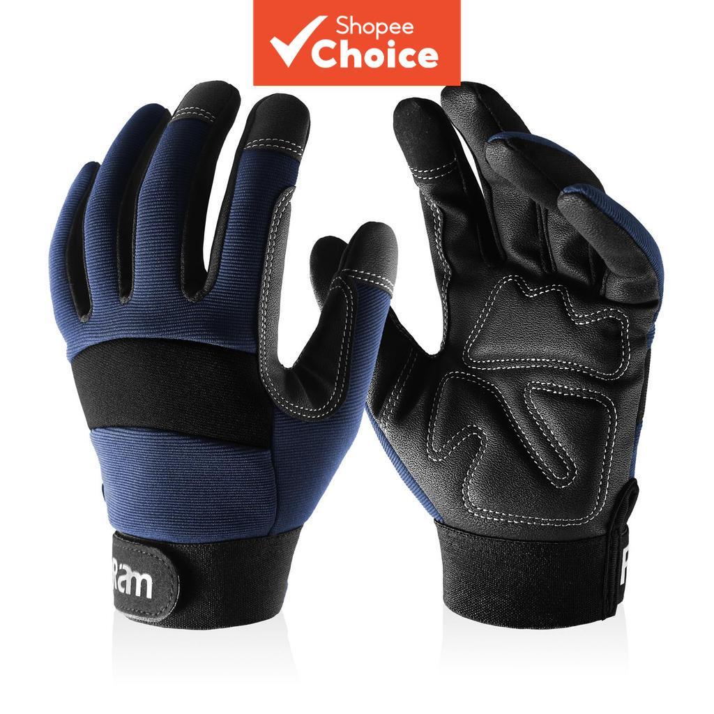 ถุงมือทํางาน High Dexterity Touch Screen Multipurpose Grip สําหรับผู้ชายและผู้หญิง 1 คู่