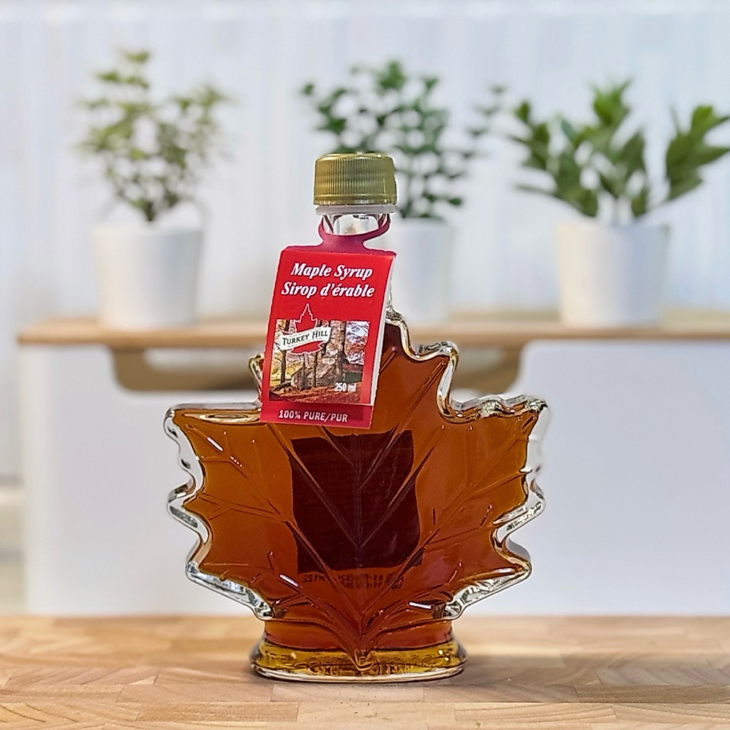 TURKEY HILL Maple leaf Syrup 250ml - เมเปิ้ลลีฟไซรัป อร่อยกว่า Plastic Jug💯