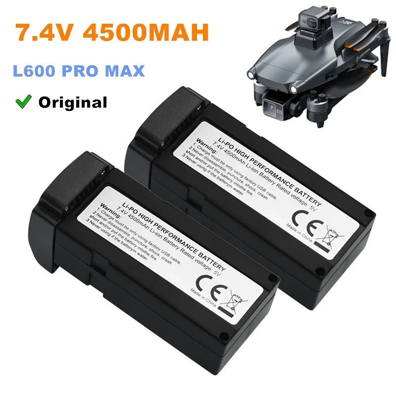 7.4v 4500mah LI-PO แบตเตอรี่ L600 Pro Max Drone แบตเตอรี่อะไหล่ใบพัดอุปกรณ์เสริม L600 PRO MAX แบตเตอ
