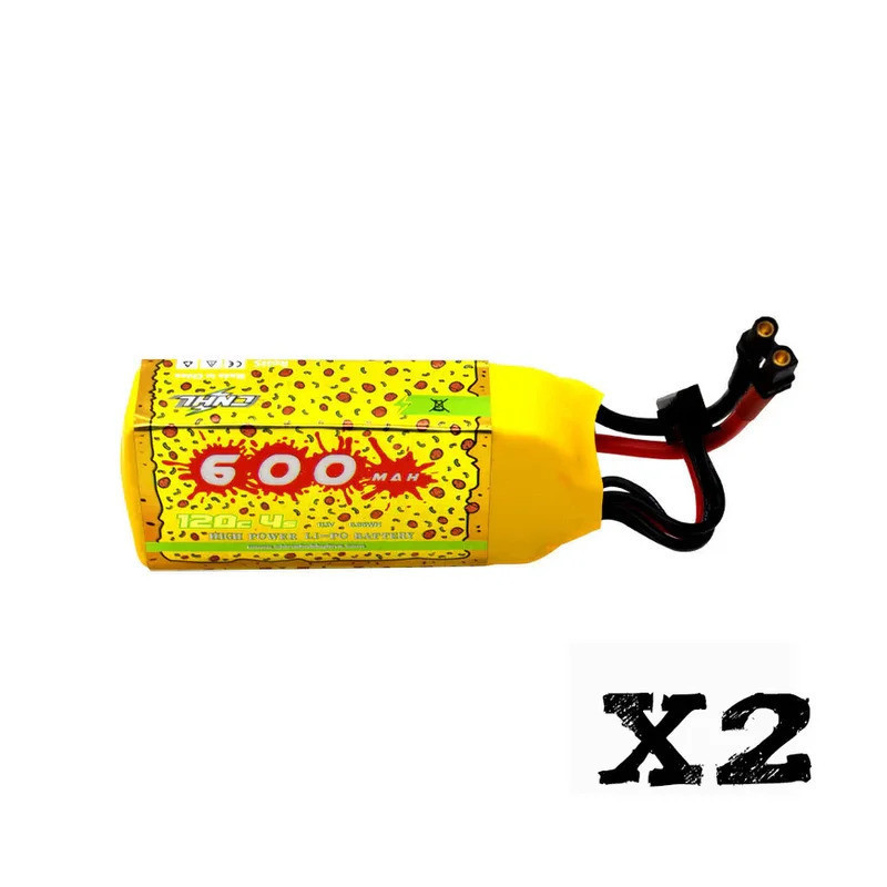2PCS CNHL 3S 4S Lipo แบตเตอรี่ 11.1V 14.8V 600mAh 120C พิซซ่า Series XT30U ปลั๊กสําหรับ RC FPV Drone