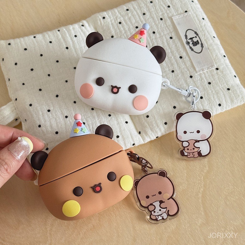 เคสหูฟังการ์ตูนสเตอริโอน่ารักเหมาะสําหรับ airpod3/aipod4/pro/pro2/pro หูฟังบลูทูธเคสป้องกัน