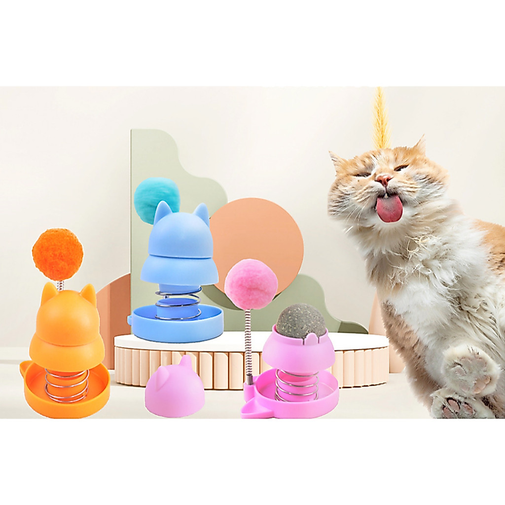 AL-1530 ลูกบอลแคทนิป +ไม้ตกแมว 2in1 น่ารัก ติดกำแพงได้ ของเล่น พร้อมส่ง🐈
