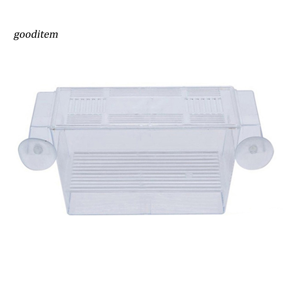 [ Gooditem] Aquarium Fish Tank Guppy Double Breeding Breeder Rearing Trap Box Hatchery