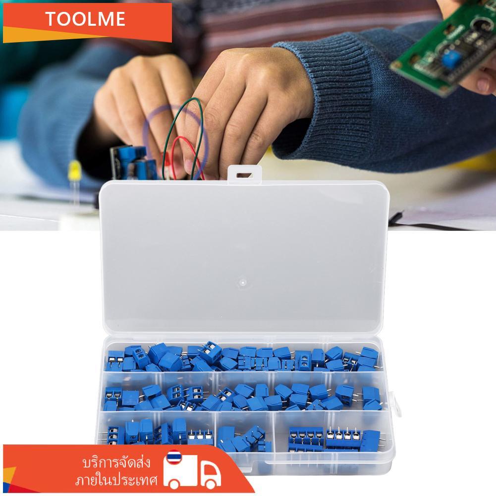 Aumotop PCB Mount Screw Terminal Block Connector ชุด 100 ชิ้นที่มีประสิทธิภาพสำหรับโครงการ Home Elec