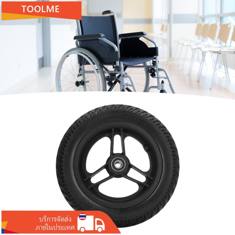 ERYUE ด้านหน้ารถเข็นล้อยูรีเทนทนทาน Solid Caster สำหรับ Walker และใช้ 10x2 นิ้วเปลี่ยน Mobility Aids