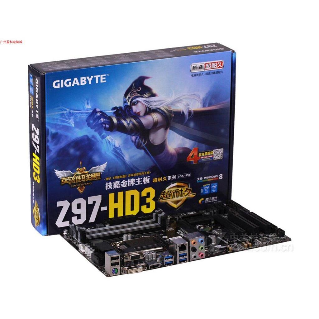 [มือที่สอง] เมนบอร์ด Gigabyte/Gigabyte Z97-HD3 Z97 1150 Pins รองรับ CPU รุ่นที่สี่ Perfect Match i7 
