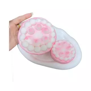 STHB สมจริงสีชมพูสตรอเบอร์รี่เค้กบีบความเครียดบรรเทาของเล่น Super Soft ช้า Rebound Fidget ของเล่นสําหรับเด็กชายหญิงของขวัญ TH