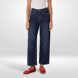 Lee Barrel Leg Denim Jeans for Women in Dusted Indigo