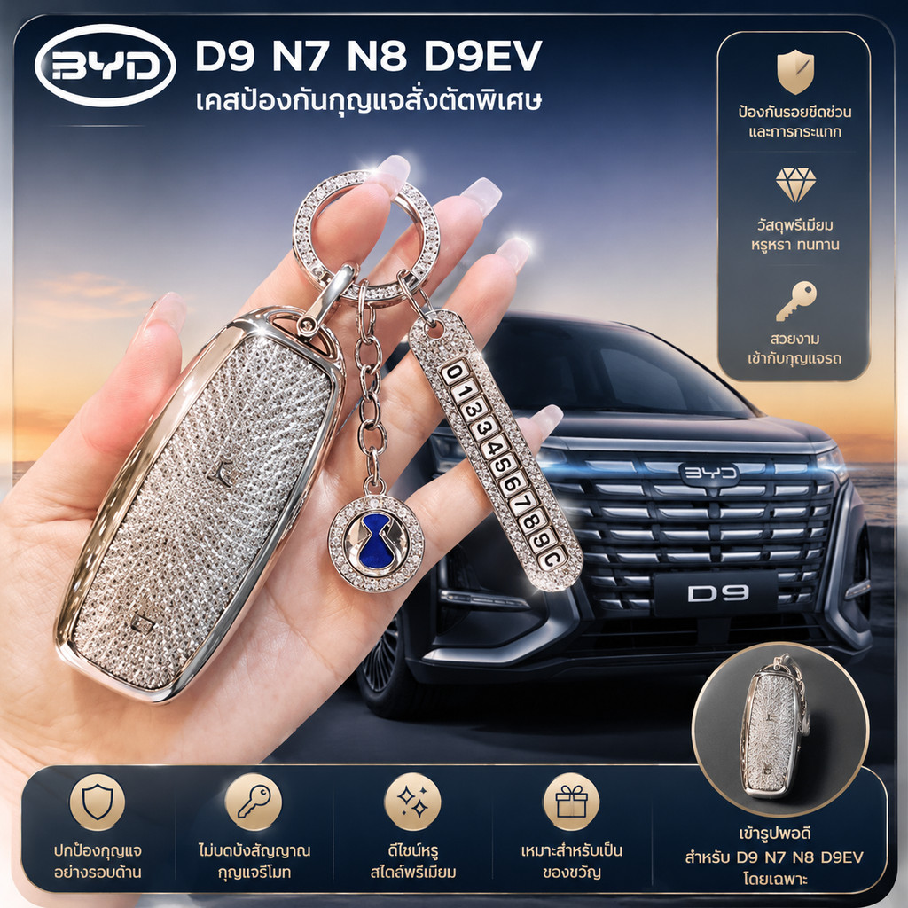 เหมาะสําหรับ D9 N7 N8 D9EV เคสป้องกันกุญแจ, Key Scratch-Resistant เคสป้องกัน GKQ0