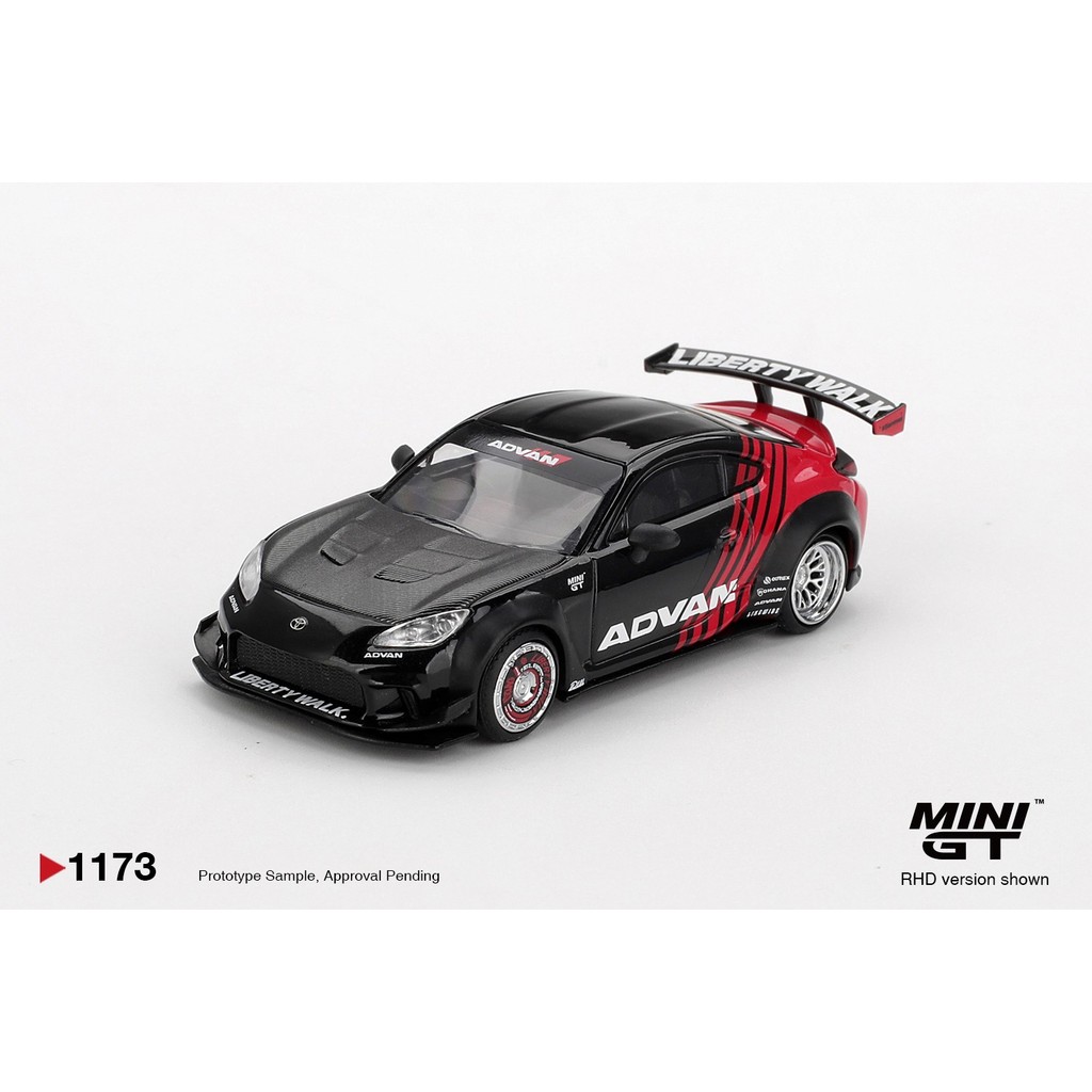 MINI GT No.1173 Toyota GR86 LB★Nation Advan MGT01173